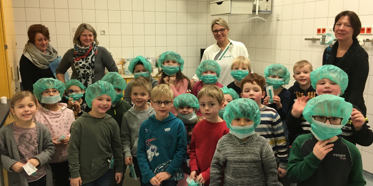 Kindergarten besucht Stadtklinik